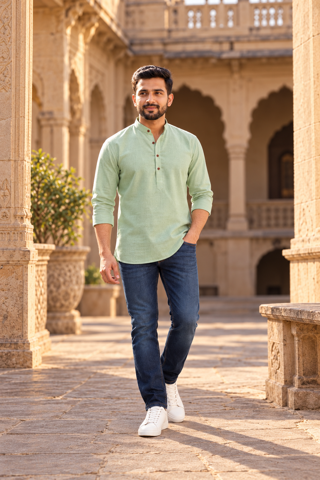 Men's Short Kurta | Tunics