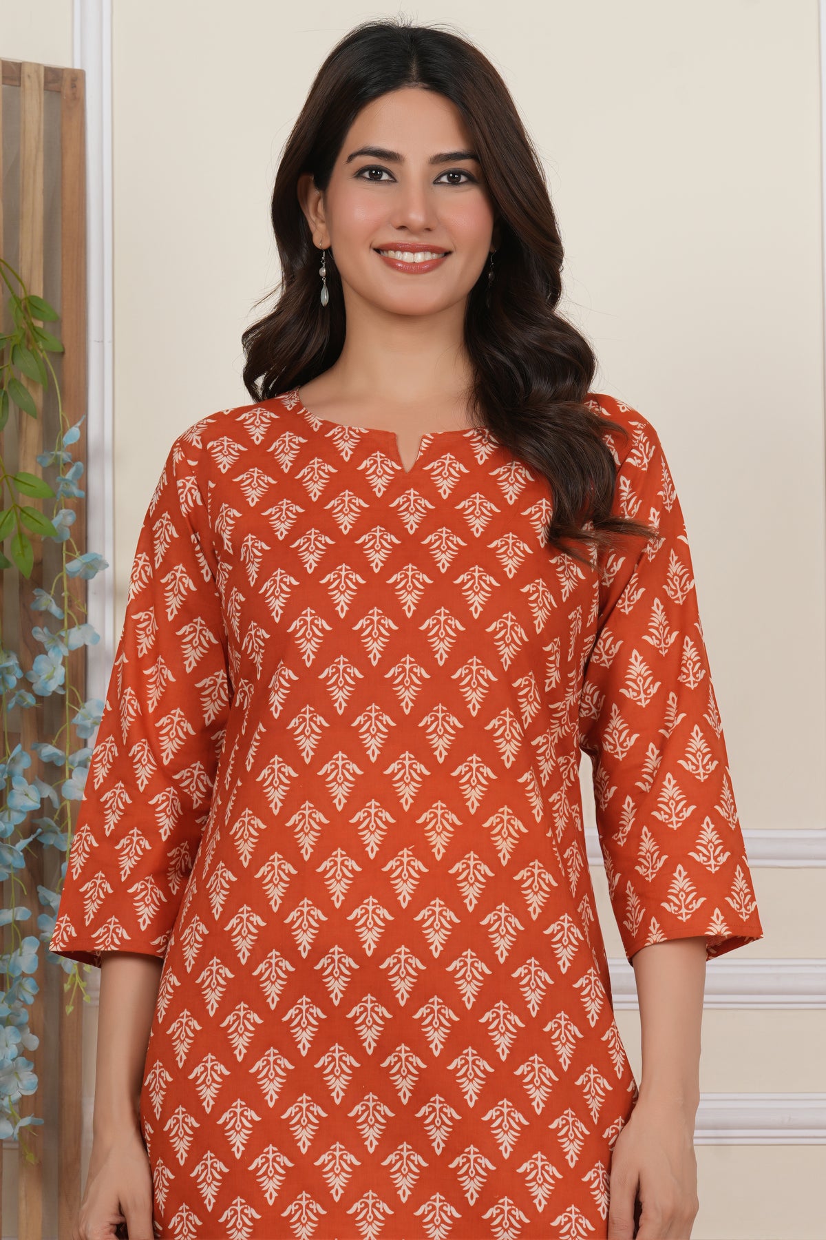 Brick Red Women’s Co-ord Set | Matching Two-Piece Outfit